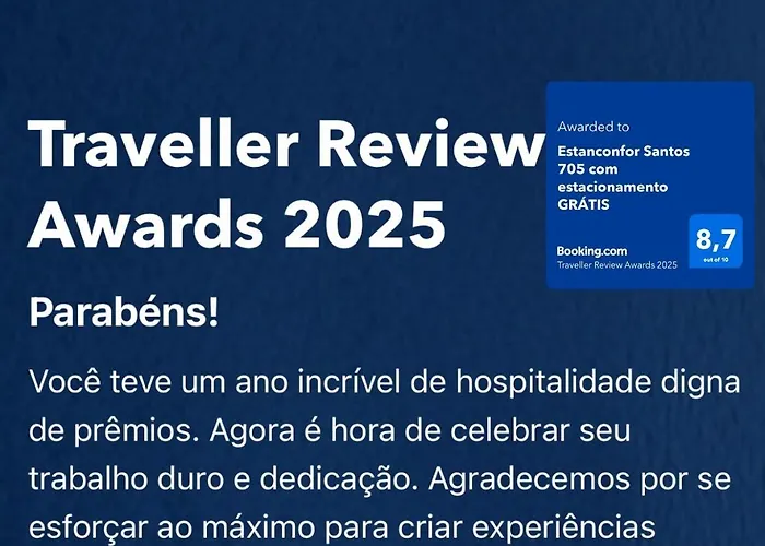 Estanconfor Santos 705 com estacionamento GRÁTIS Santos (Sao Paulo)